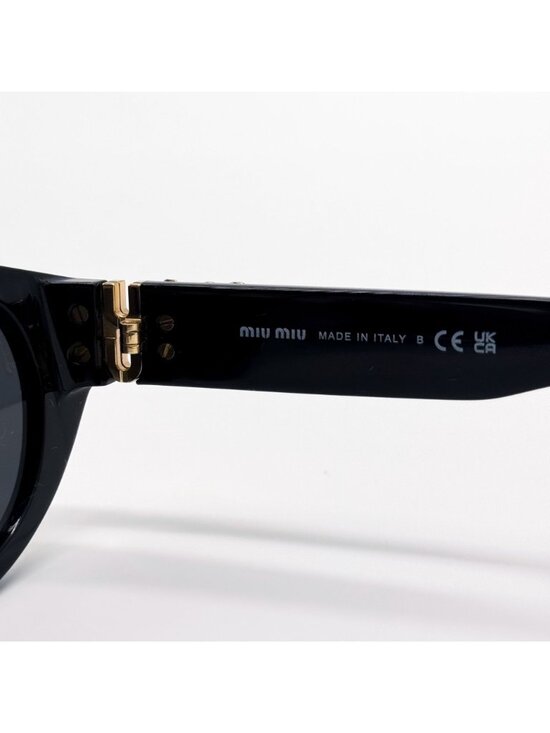NEW MIU MIU SUNGLASSES MUA03S 16K08Z WOMEN BLACK MU A03S, SMU A03 EYEWEAR main image 6